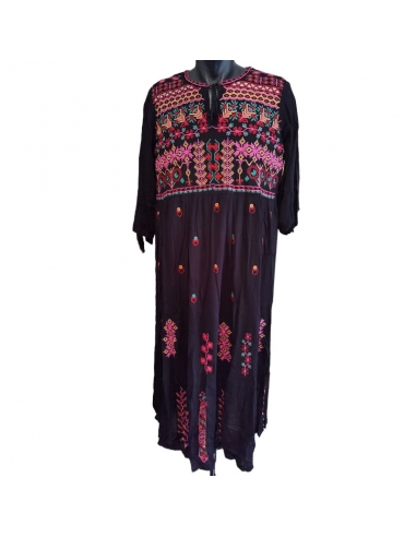 Rochie Traditionala brodata bleumarin...