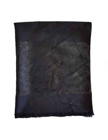 Esarfa neagra cu franjuri4