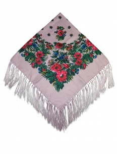 Batic traditional inflorat lila