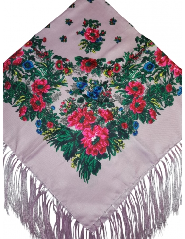 Batic traditional inflorat lila