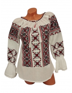 ie traditionala romaneasca pentru femei cu maneca lunga disponibila in stoc in marimi de la s la 3xl