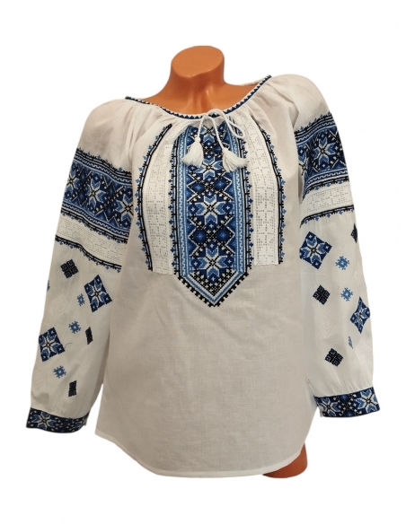 ie traditionala romaneasca pentru femei cu maneca lunga disponibila in stoc in marimi de la s la 3xl