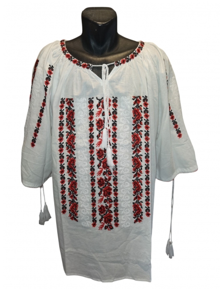 Ie tradițională mărime mare 7XL 8XL 9XL broderie autentică din bumbac