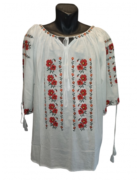 Ie tradițională mărime mare 7XL 8XL 9XL broderie autentică din bumbac