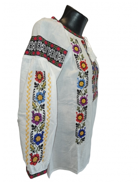 Ie traditionala romaneasca maneca lunga disponibila om marimi de la s la 3xl