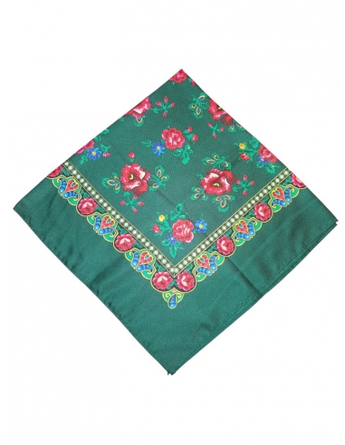 Batic traditional  verde cu flori...