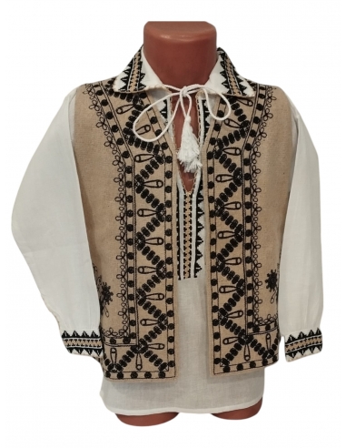 Vesta Traditionala baieti bej Andrei3