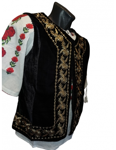 Vesta traditionala din catifea-model...