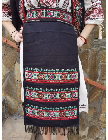 Set Traditional Dama, Vesta, Fote si Brau, disponibile in marimi variate de la s la 3xl