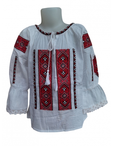 Ie Traditionala Romaneasca cu maneca lunga pentru fetite