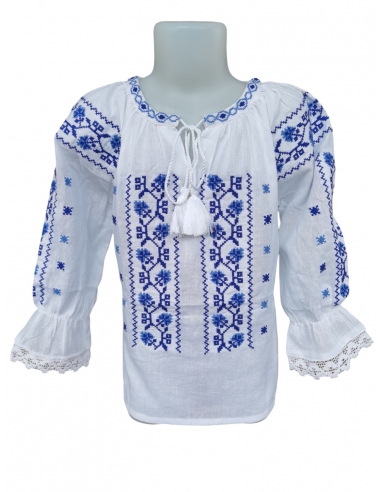 Ie Traditionala Romaneasca cu maneca lunga pentru fetite