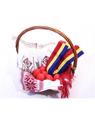 Cos cadou traditional Paste pentru doamne