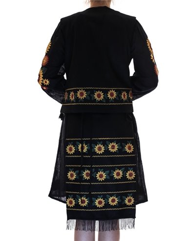 Vesta traditionala brodata Floarea Soarelui