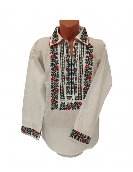 ie barbateasca cu broderie florala
