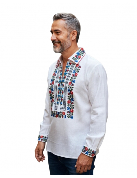 Descoperă eleganța tradițiilor românești cu ie românească damă, brodată. Mărimi S-3XL. Autenticitate, confort și stil.