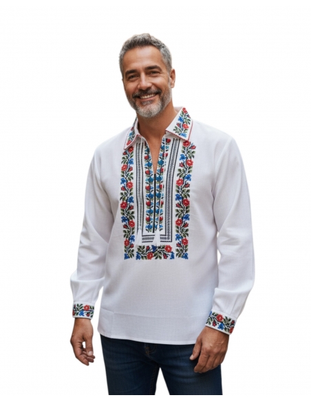 Descoperă eleganța tradițiilor românești cu ie românească damă, brodată. Mărimi S-3XL. Autenticitate, confort și stil.