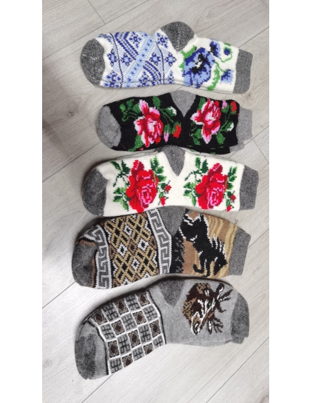 Sosete Calduroase 100% Lana Naturala de Oaie Model ideal pentru opici