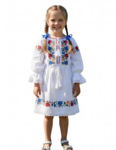 Rochita traditionala fetite brodata – port popular romanesc