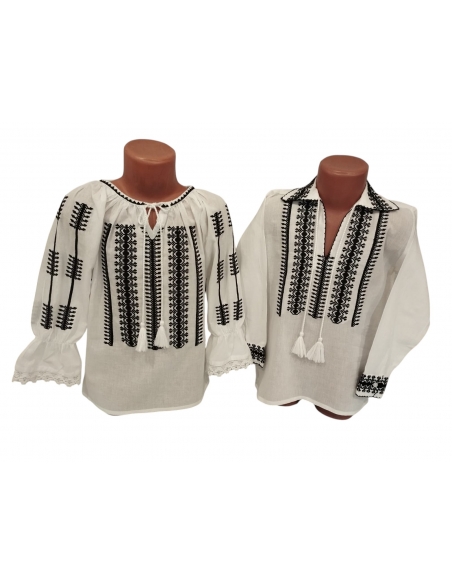 Set traditional copii zona Sibiului – ie baiat si ie fetita