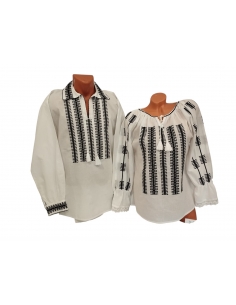 Set traditional dama si barbat zona Sibiului – port popular romanesc