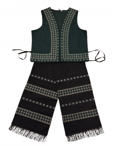 Set Traditional Dama Vesta cu Fote Negre