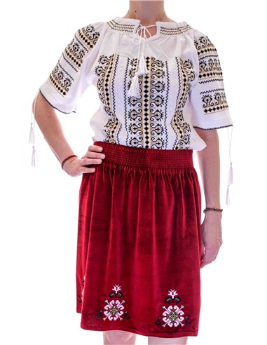 Fusta traditionala din catifea18