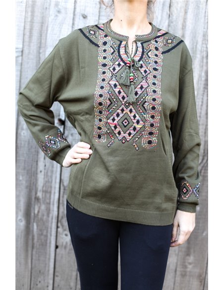 Pulover cu model traditional49