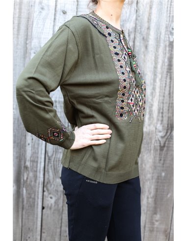 Pulover cu model traditional49