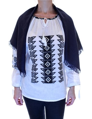Basma traditionala uni bleumarin